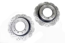 Brake Disc - Wavy Cross Drilled And Grooved [TERRAFIRMA 615123489WCDG]