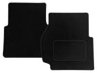 Defender Front Carpet Mats - Black Puma 2.4 [BRITPART DA3985BLACK]