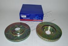 Brake Disc - Cross Drilled and Grooved [BRITPART DA4618]