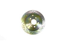 Brake Disc - Cross Drilled And Grooved [TERRAFIRMA LR001018CDG]