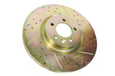 Brake Disc - Cross Drilled And Grooved [TF ALLMAKES LR016176CDG]