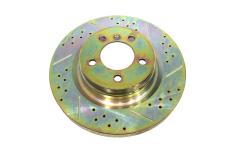 Brake Disc - Cross Drilled And Grooved [TF ALLMAKES LR189035CDG]