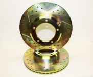 Brake Disc - Cross Drilled And Grooved [TF ALLMAKES LR189051CDG]