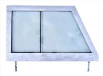 Door Top Right Hand - Glazed - Galvanised [DDS MTC5382G-GALV]