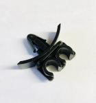 Twin Brake Pipe Clip Black [BRITPART NTC9531]