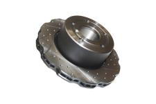 Brake Disc - Wavy Cross Drilled And Grooved [TERRAFIRMA SDB000380WCDG]