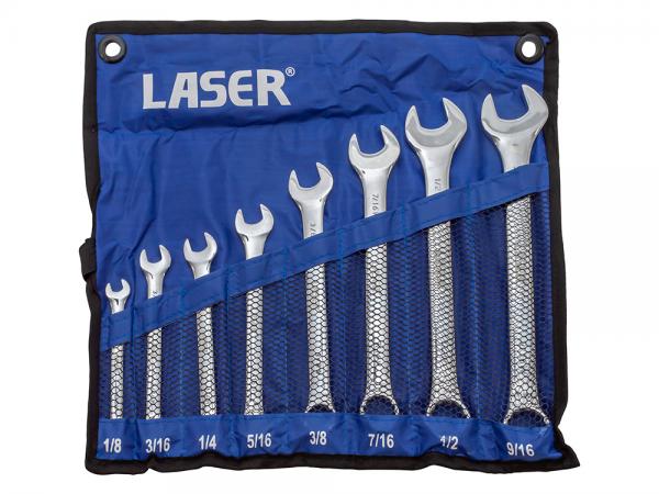 Spanner Set - Whitworth 8 Pce [LASER DA1662]