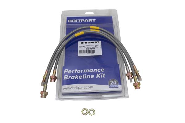 Brake Hose Kit - Stainless Steel [BRITPART DA241240S]