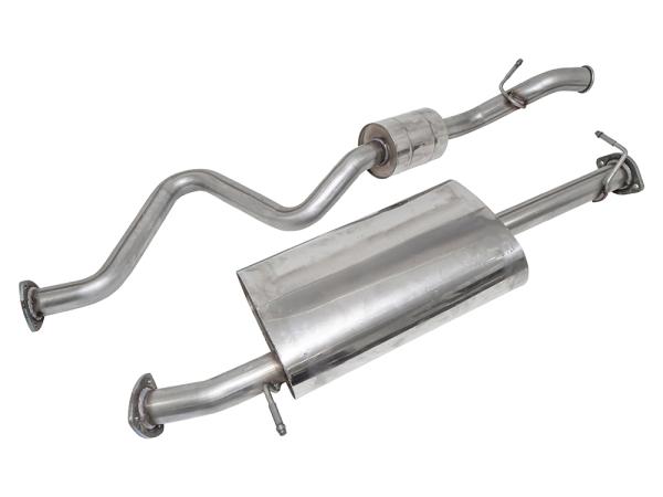 Saver Stainless Steel Exhaust -110 Centre and Rear [DOUBLE SS DA3553]