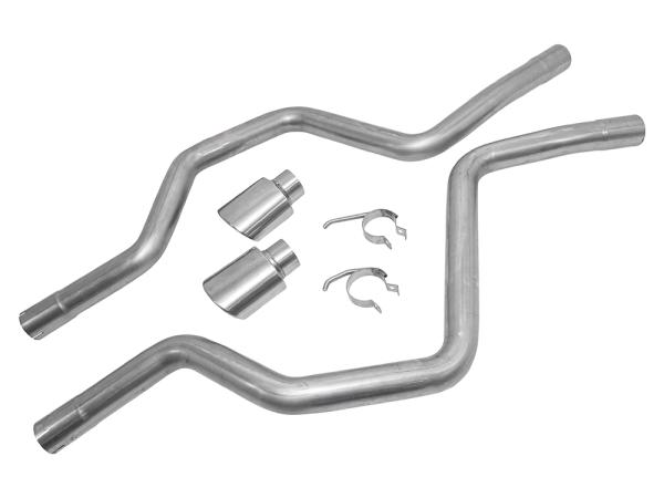 Stainless Steel Sports Exhaust Link Pipes and Tail [DOUBLE SS DA3578] Primary Image