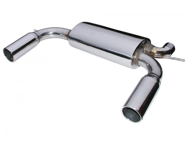 Stainless Transplex Rear Silencer [DOUBLE SS DA4246] Primary Image