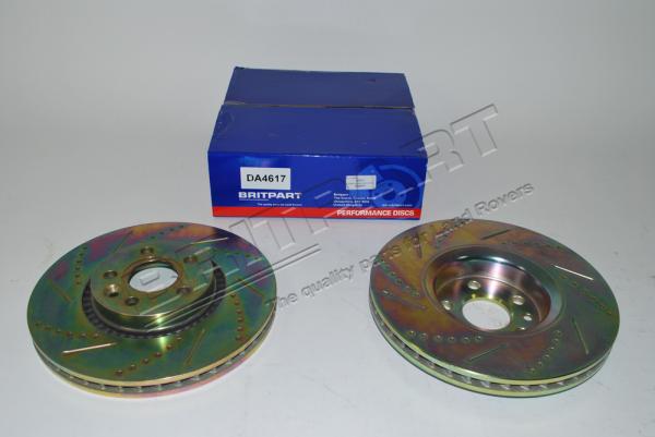 Brake Disc - Cross Drilled and Grooved [BRITPART DA4617]