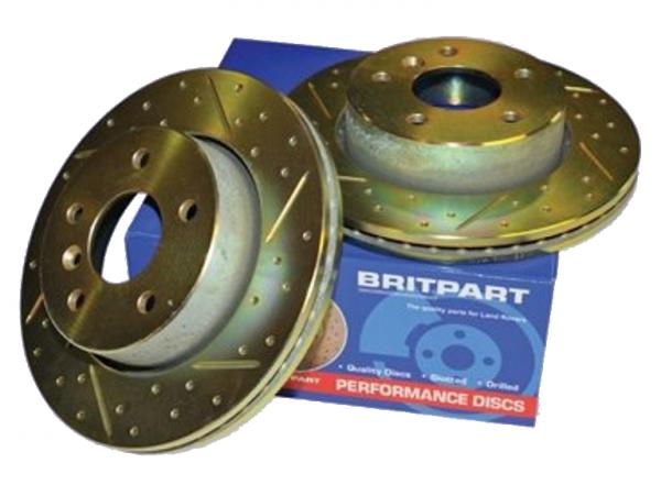 Brake Disc - Cross Drilled And Grooved [BRITPART DA4622]
