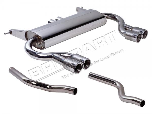 Link Pipes and Rear Silencer [DOUBLE SS DA6811]
