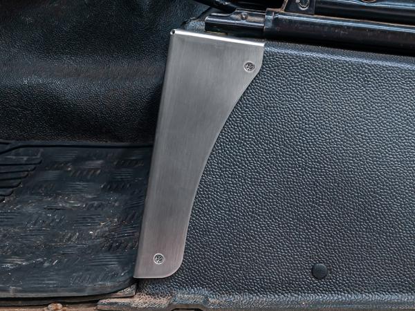 Seat Box Protectors Brushed Stainless [BRITPART DA7370]