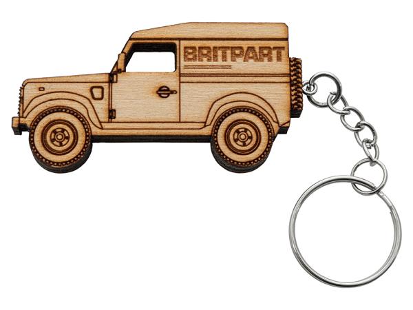 Wooden Defender Keyring [BRITPART DA8110]