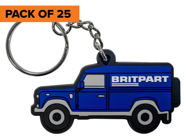 Britpart Keyring - Pack 25 [BRITPART DA8128PACK]