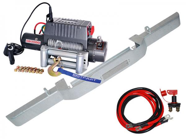 Britpart 12000i Winch and Bumper Kit [BRITPART DB1313GALV]