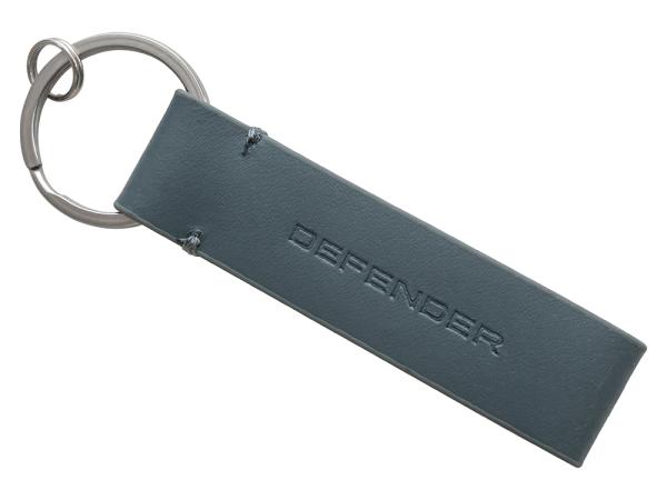 Defender Grey Leather Loop Keyring [GEAR DLKR233GYA]