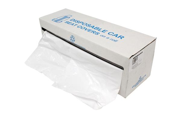 HD White Disposable Seat Covers 100pk Roll [ALLMAKES GA90001] Primary Image