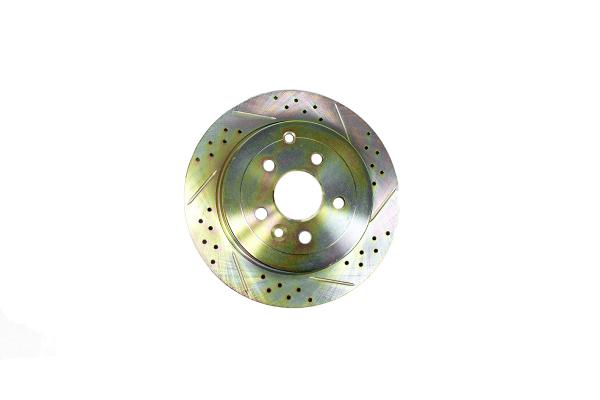 Brake Disc - Cross Drilled And Grooved [TERRAFIRMA LR001018CDG]