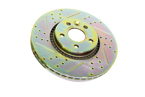 Brake Disc - Cross Drilled And Grooved [TERRAFIRMA LR027107CDG]