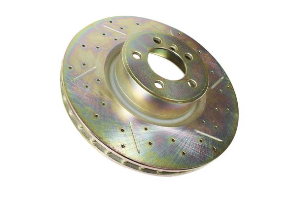 Brake Disc - Cross Drilled And Grooved [TF ALLMAKES LR189043CDG]