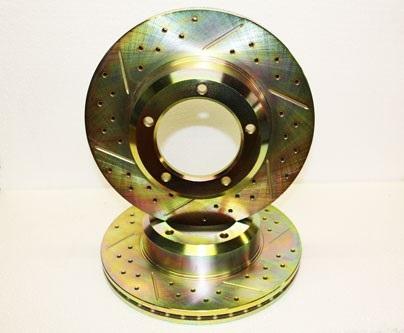 Brake Disc - Cross Drilled And Grooved [TF ALLMAKES LR189051CDG]