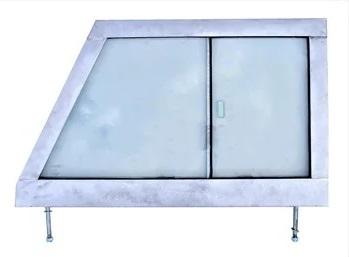 Door Top Left Hand - Glazed - Galvanised [DDS MTC5383G-GALV]