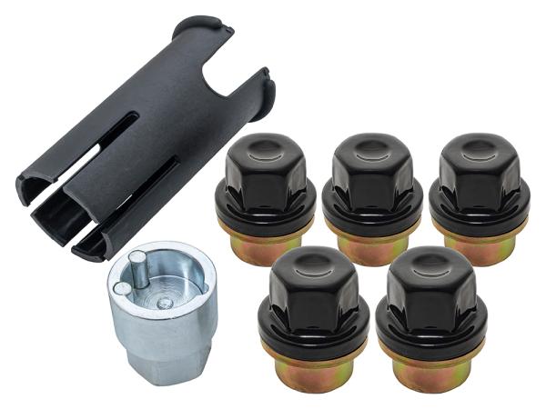 Locking Wheel Nut Set Black [BRITPART RRB500090B]