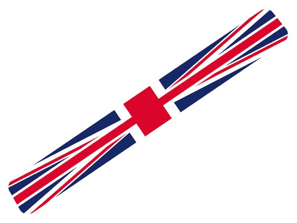 Defender Spare Wheel Cover Union Jack Sticker [BRITPART STICKER-UNION-F]