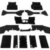 Defender Front Carpet Set - Black Puma [BRITPART DA4912] Primary Image