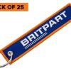 Embroidered Britpart Keyring x25 [BRITPART DA8114X]