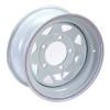 8 Spoke Steel Wheel 7X16 White [TERRAFIRMA GRW001]