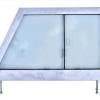 Door Top Left Hand - Glazed - Galvanised [DDS MTC5383G-GALV]