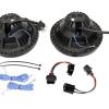LED Halo & Bar Smoked Headlamp - Right Hand Drive [TERRAFIRMA TF7112]